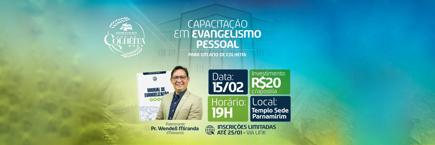 Banner do Capacitação em evangelismo pessoal