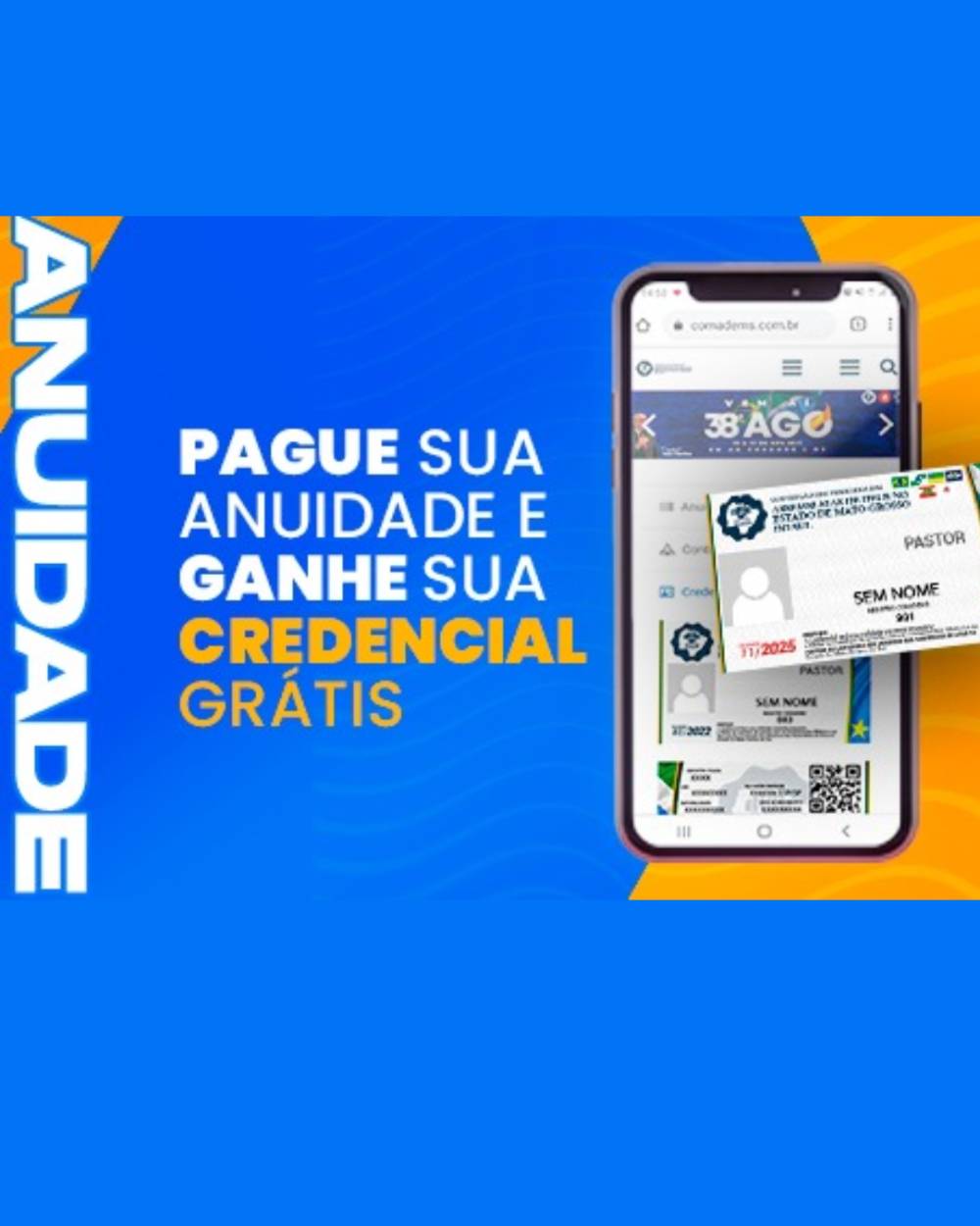Banner do ANUIDADES COMADEMS
