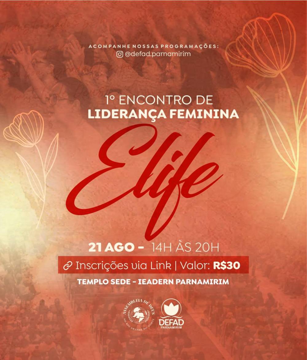 Banner do 1° Encontro de Liderança Feminina - ELIFE