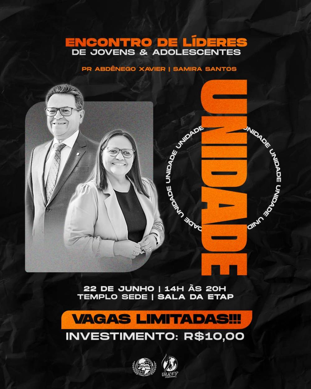 Banner do Encontro de líderes de jovens & adolescentes