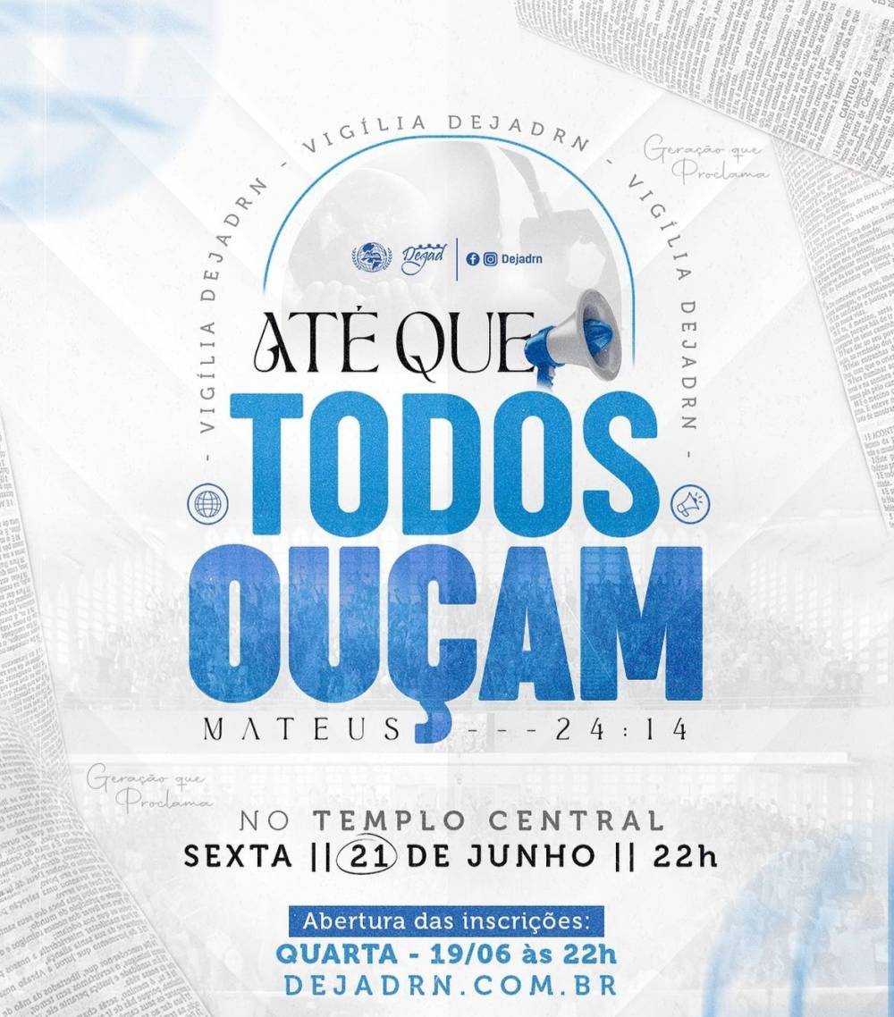 Banner do VIGÍLIA DEJAD - ATÉ QUE TODOS OUÇAM