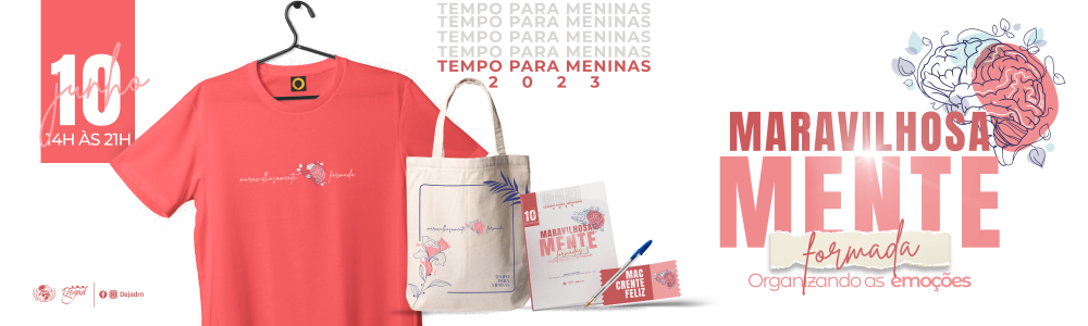Banner do TEMPO PARA MENINAS 2023